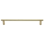 Round Bar Door Pull Handle - V2059 in Polished Brass