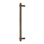 Industrial Door Pull Handle in Antique Brass