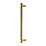 Industrial Door Pull Handle in Polished Brass