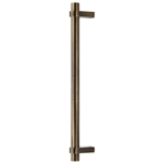 Industrial Door Pull Handle in Antique Brass