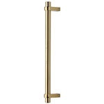 Industrial Door Pull Handle in Polished Brass