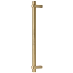 Industrial Door Pull Handle in Satin Brass