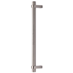 Industrial Door Pull Handle in Satin Nickel