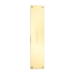 Flat Fingerplate in Polished Brass