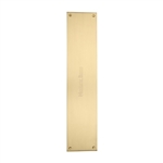 Flat Fingerplate in Satin Brass