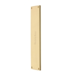 Fingerplate - V741 in Satin Brass