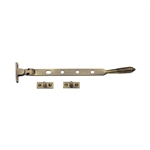 Heritage Brass Casement Window Stay Reeded Design in Antique Brass
