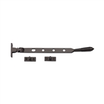 Heritage Brass Casement Window Stay Reeded Design in Matt Bronze