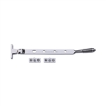 Heritage Brass Casement Window Stay Reeded Design in Polished Chrome