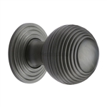 Reeded Cabinet Knob with Base