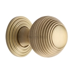 Reeded Cabinet Knob with Base