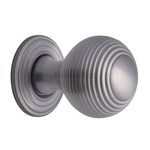 Reeded Cabinet Knob with Base
