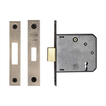 3" Deadlock 3 Lever in Antique Brass