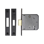 3" Deadlock 3 Lever in Matt  Black