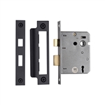 York 3 Lever Sash Lock 3" in Matt  Black