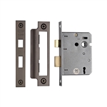 York 3 Lever Sash Lock 3" in Matt Bronze
