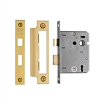 York 3 Lever Sash Lock 3" in Satin Brass