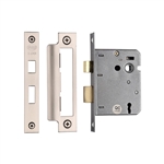 York 3 Lever Sash Lock 3" in Satin Chrome / Nickel Finish
