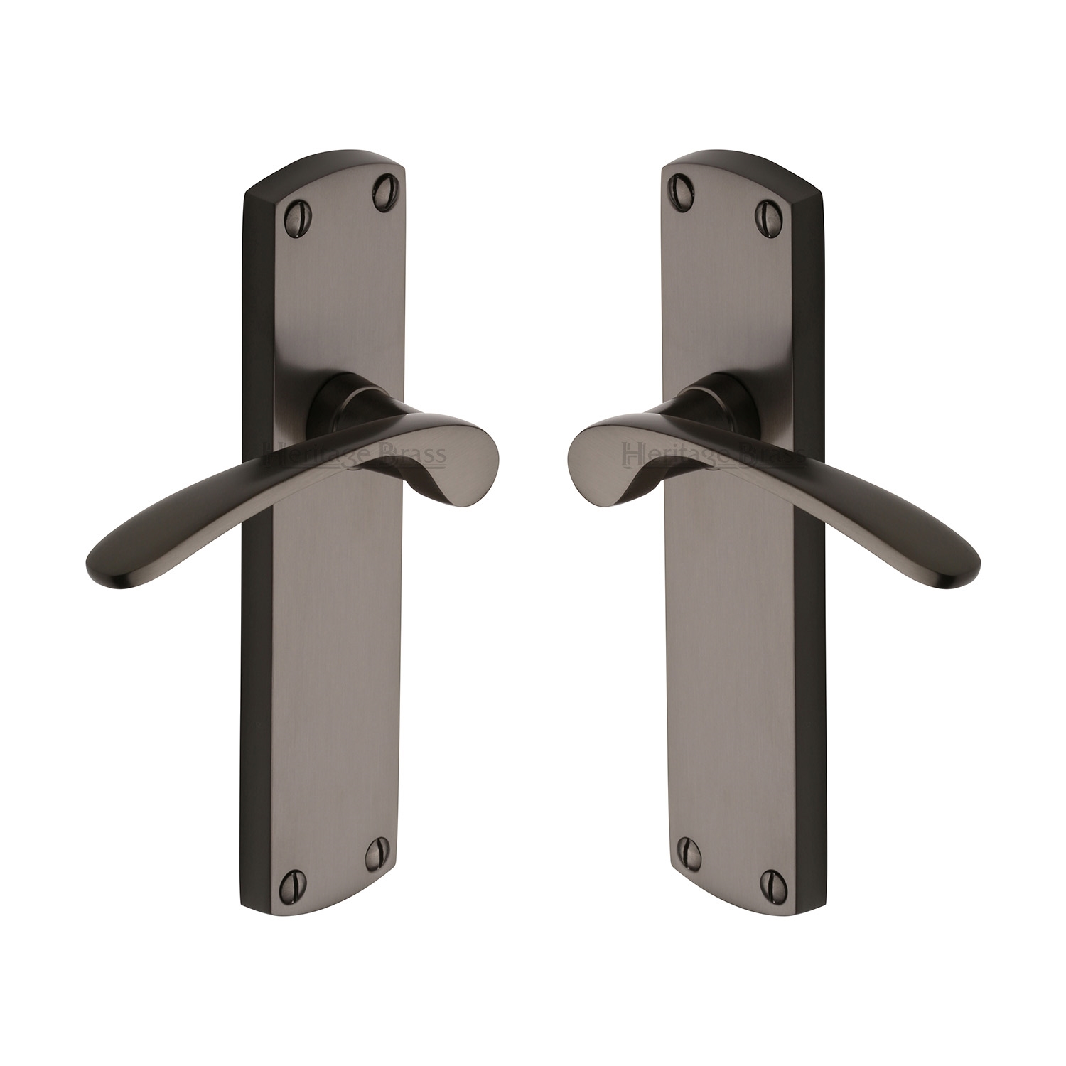 Door Handles Door Handles on Plate Diplomat Heritage Brass Door