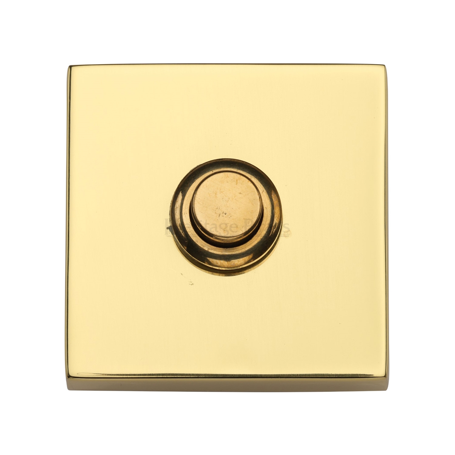 Heritage Brass Bell Push 3" x 1" Polished Brass finish