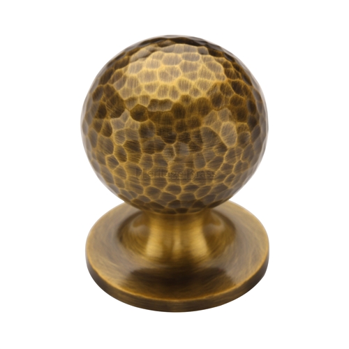 Ball Cabinet Knob Hammered Design