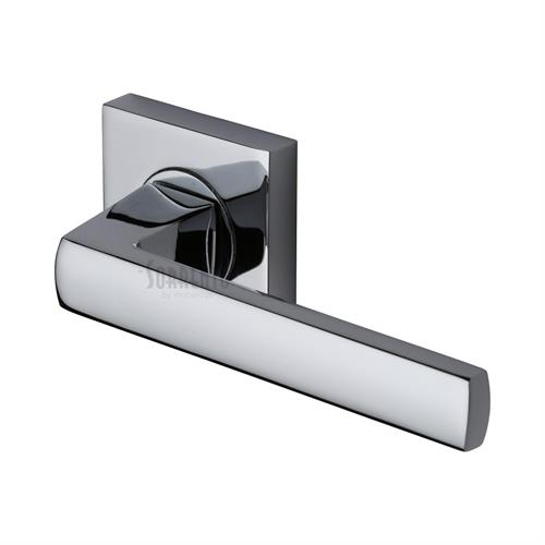 Axis Door Handle on Square Rose