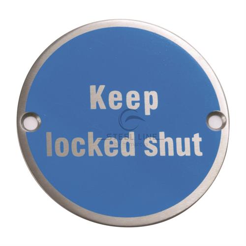 Keep Locked Shut Engraving