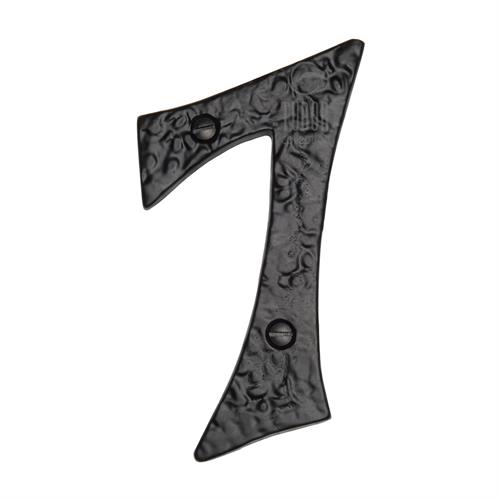 Black Iron Numeral 7