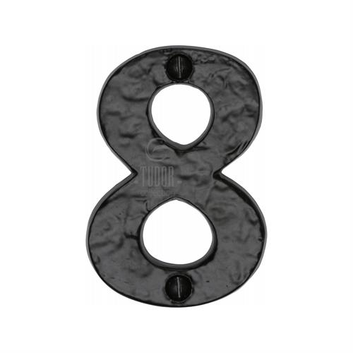 Black Iron Numeral 8