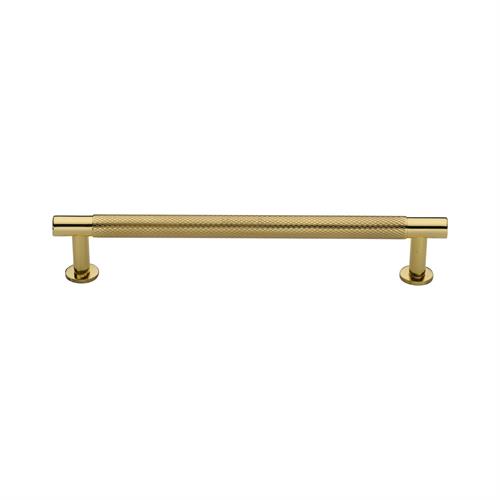 Partial Knurled Cabinet Pull Handle with Rose