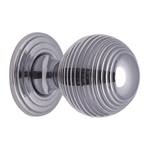 Reeded Cabinet Knob with Base