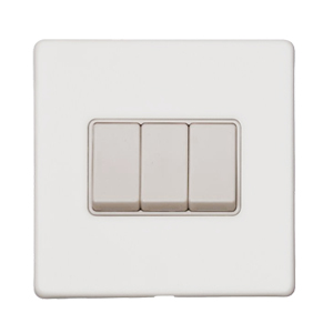 Matt White - 3 Gang Rocker Switch (10 Amp)